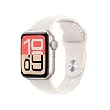 Apple Watch SE 3 GPS 40mm Smartwatch with Starlight Aluminium Case with Starlight Sport Band S/M. Fitness and Sleep Trackers, Heart Rate Monitor, Always-On Display, Water Resistant