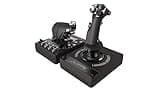 Logitech G X56 H.O.T.A.S Throttle and Joystick Flight Simulator Game Controller, 6 Dregrees of Freedom, 4 Spring Options, +189 Programmable Controls, RGB Lighting, 2x USB, PC - Black