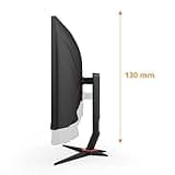 AOC Gaming CU34G2XPD - 34 inch WQHD curved monitor, 180 Hz, 1ms, FreeSync Premium (3440x1440, HDMI, DisplayPort, USB Hub) black/red