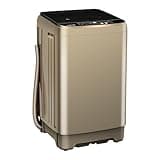 Kazigak - Portable Washing Machine, Compact & Energy Efficient, Gold, Top Access, 14 lbs, 10 Programs, LED Display, for Home and Apartments