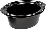 Premium Black Slow Cooker 8.0L Pot + Removable Ceramic Inner Bowl Steam Grill
