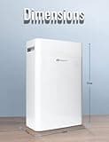 PureMate Air Purifier for Home 5 in1 with Ioniser and Sleep Mode - True HEPA Filter & Active Carbon, Removes Germs & Viruses, Allergies & Asthma, Pollen, Dust, Smokers, Hay Fever, Pets Dander