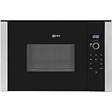 NEFF HLAWD23N0B N50, Built-in Microwave Oven with Automatic Programmes,Control Dial & One-Touch Buttons Side-opening hinged door Black & Stainless Steel