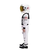Spooktacular Creations Astronaut Costume for Kids with Movable Visor Astronaut Helmet, NASA Space Costume Halloween Costume Kids, Pretend Role Play Dress Up (White)-Small (5-7 yrs)