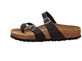 Birkenstock MAYARI Greased leather, Women's Flip Flops, Black, 5.5 UK (39 EU)