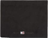 Tommy Hilfiger Men's Leather Flap Wallet Coin Pocket Purse, Black, Size: OS