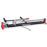 ROJOO 48 inch Manual Tile Cutting Machine Wide Aluminum Bottom Plate Single Slide Rail Adjustable Ceramic Porcelain Tile Cutter Heavy Duty 1200mm