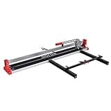ROJOO 48 inch Manual Tile Cutting Machine Wide Aluminum Bottom Plate Single Slide Rail Adjustable Ceramic Porcelain Tile Cutter Heavy Duty 1200mm
