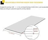 GEHPYYDS Satin Ribbon Printer Machine 4 Row Digital Ribbon Printer 200dpi 150 mm/s Label Printer Foil Stamping Printing Machine,12-20mm Width, Supports 50+ Languages for Gift Wrapping