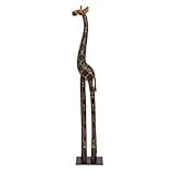 Deco 79 Tall Giraffe Statue, Dark Brown