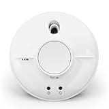 FireAngel Mains Smoke Alarm - SW1-R Mains Powered Optical Smoke Detector with Backup Battery - Wired, Interlinked Smoke Alarms for Home with Test Button and LED Indicators - White