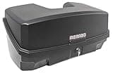 Menabo Race 4 Tow Bar Bicycle Carrier for 4 Bikes with QuickStop Folding Mechanism and Boxxy Luggage Box Black