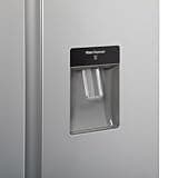 Willow WSBS84DS 433L Total No Frost American Style Fridge Freezer with Adjustable Thermostat, Water Dispenser, Mark-Proof Finish, 2 Year Warranty - Silver