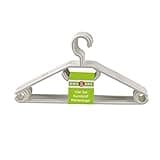 Küche + Haushalt 20 hangers plastic white with anti-slip grooves made in Germany