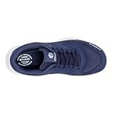 FitVille Mens Extra Wide Fit Tennis Trainers Badminton Squash Shoes with Arch Support Pickleball Volleyball Dark White 10.5 X-Wide
