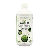 AloePro Aloe Vera Juice - Pure Inner Leaf, Vegan, Cruelty Free, Max Strength 1000ml - Twin Pack
