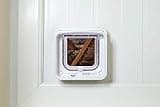 Sure Petcare SureFlap Microchip Cat Flap Connect with Sure Petcare Hub, DualScan Technology, RFID Collar Tags and Microchip Compatible, Mobile App Control, 4 x AA Batteries Required, Not Included