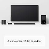 Sony HT-S40R 5.1ch 600W Soundbar for TV with Subwoofer and Wireless Rear Speakers with Bluetooth