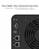 TERRAMASTER F4-424 Pro NAS Storage - 4Bay Core i3-N305 8-Core 8-Thread CPU, 32GB DDR5 RAM, 2.5GbE Port x 2, Network Attached Storage Peak Performance for Business (Diskless)