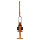 430mm Block Splitter Paving Cutter Concrete Landscaping Stone Brick Masonry Tool Cutting Machine Adjustable Cutting Height 10-200mm 2 Wheels Removable 119cm Handle Top & Bottom 4 Edge Rotatable Blades