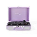 Crosley Cruiser Plus Portable Turntable - Bluetooth Record Player, 3-Speed Suitcase Vinyl Player, Home Turntables for Vinyl Records, Built in Stereo Speakers & Bluetooth Receiver, AUX Input, Lavender