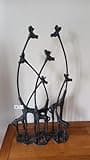 F&G Supplies giraffe family sculpture solid cast iron ornament - ideal for your garden or indoors - 71cm tall