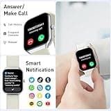 Smart Watch for Men Women Answer/Make Calls, 1.96" Fitness Watch, Fitness Tracker with Heart Rate Sleep Monitor, Step Counter, 110+ Sports Activity Trackers, IP68 Waterproof Smartwatch for Android iOS