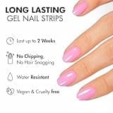 MOYOU LONDON Semi Cured Gel Nail Strips - 20 Pcs. Nail Wraps for Salon-Quality Manicure - Works with Any UV Lamp - Easy to Apply, Trim, & Remove Gel Stickers