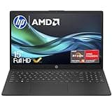 HP 15.6" Laptop | AMD Ryzen 5 | 16GB | 512GB SSD | Windows 11 Home True Vision camera | Long battery life | Ample storage | Anti-glare panel | 15-fc0004sa