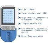Cholesterol Test Meter Kit, Lipid Test Analyzer, 5 In 1 TC TG HDL LDL with 25 Test Strips, 5 Indicators Measurement, 500 Groups Memory Values, Quick Results, Home Use