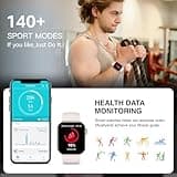 Smart Watch for Women Men Answer/Make Call,1.85"HD Screen Fitness tracker with Step Counter,140+ Sport Modes Smartwatch with Heart Rate Sleep Monitor,IP68 Waterproof Activity Tracker for Android iOS