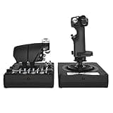 Logitech G X56 H.O.T.A.S Throttle and Joystick Flight Simulator Game Controller, 6 Dregrees of Freedom, 4 Spring Options, +189 Programmable Controls, RGB Lighting, 2x USB, PC - Black