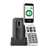 Doro Leva L20 Unlocked Mobile Phone for Seniors - Large Display - Powerful HD Sound - Camera - Assistance Button with GPS Location - Basic Phone Without Internet (Black)