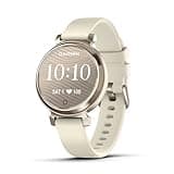 Garmin Lily 2, Stylish Small 35mm Smartwatch and Fitness Tracker with Hidden Display, Patterned Lens , Bright Touchscreen Display and up to 5 days battery life, Coconut