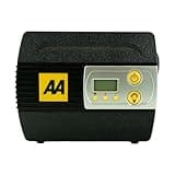 AA 12V Digital Tyre Inflator AA5502 – For Cars Other Vehicles Inflatables Bicycles - Shows PSI BAR KPA 3-100 PSI – Includes Adaptors, Black