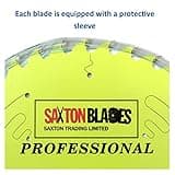 TCT21680TPRO Saxton Professional Range TCT Circular Saw Blade 216mm x 80T x 30mm Bore, 16, 20, 25mm Reduction Rings