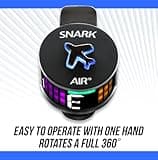Snark AIR-1 Air Rechargeable Clip-On Tuner, Black