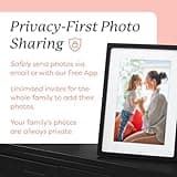 Skylight Frame – WiFi Digital Picture Frame Customer Support, Digital Photo Frame with Easy Setup, Touch Screen Digital Frame, Gifts for Parents and Grandparents - 10 Inch Black