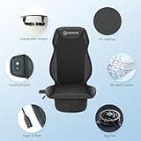 COMFIER Cooling Car Seat Covers Front Seats, Black 12V Cooling Car Seat Cushions, Front Seat Covers for Cars SUV Universal