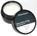 Provitavit CBD Muscle Rub - Joint and Muscle CBD Gel- with Essential Oils. 300 mg CBD per 50ml. Ease and Soothe Tired and Aching Joints and Muscles.