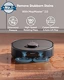 eufy X10 Pro Omni Robot Vacuum Cleaner with Mop, All-in-One Station, 8,000Pa Powerful Suction, Dual Mops, AI Obstacle Avoidance, Auto Mop Washing, Auto-Hot-Air-Drying, Auto-Emptying, Auto-Refilling
