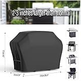 BBQ Cover Waterproof Heavy Duty Large BBQ Covers Large Heavy Duty Oxford Cloth Waterproof & Dust-proof Outdoor BBQ Grill Cover 170x61x117cm