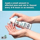 CBDfx 1000mg CBD High Strength Muscle & Joint Cream with Caffeine, Menthol and White Willow Bark, Cooling CBD Cream, Cruelty Free, 50ml Hemp Cream