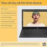 HP 15.6" Laptop | AMD Ryzen 3 7320U Processor | 8 GB RAM | 256 GB SSD | AMD Radeon Graphics | FHD Display | Up to 11hrs 15 mins battery | Win 11 | Dual Speakers | Jet Black | 15-fc0038sa