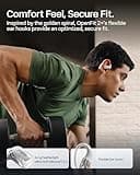 SHOKZ OpenFit 2+ Open-Ear Headphones, Wireless Bluetooth Headsets, Dolby Audio Enabled, Comfortable Earbuds with Soft Hooks, 48H Playtime, IP55 Water-Resistant, USB-C & Wireless Fast Charging, Grey
