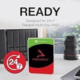 Seagate IronWolf 4TB, NAS, Internal Hard Drive, CMR, 3.5 Inch, SATA, 6GB/s, 5.400 RPM, 256MB Cache, for RAID Network Attached Storage, Data Rescue Services (ST4000VNZ06)