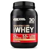 Optimum Nutrition Gold Standard Whey Protein Powder Muscle Building Supplements With Glutamine and Amino Acids, French Vanilla Creme, 30 Servings, 900 g, Packaging May Vary, 891 - 908 g