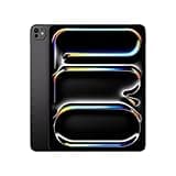 Apple iPad Pro 13-inch (M4): Ultra Retina XDR display, 256GB, Landscape 12MP Front Camera/12MP Back Camera, Wi-Fi 6E + 5G Cellular with eSIM, All-Day Battery Life, Standard glass - Space Black