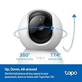 Tapo Wifi Indoor Camera, 2K 3MP Full HD Baby Camera, 360° Security Wireless Pet Camera, Night Vision, Work with Alexa & Google Home, 2 Pack(Tapo C210P2) (Package may vary)