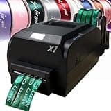 GEHPYYDS Satin Ribbon Printer Machine 4 Row Digital Ribbon Printer 200dpi 150 mm/s Label Printer Foil Stamping Printing Machine,12-20mm Width, Supports 50+ Languages for Gift Wrapping
